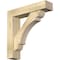 Ekena Millwork Olympic Block Rough Sawn Bracket w/ Offset Brace, Douglas Fir, 6"W x 26"D x 26"H BKT0604X26X26OLY05RDF - alternate 1